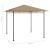 Pavilion, gri taupe, 3x3x2,7 m, 180 g/m² GartenMobel Dekor