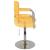 Scaun de bar, galben, material textil GartenMobel Dekor