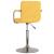 Scaun de bar, galben, material textil GartenMobel Dekor