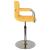Scaun de bar, galben, material textil GartenMobel Dekor