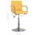 Scaun de bar, galben, material textil GartenMobel Dekor