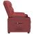 Fotoliu rabatabil electric, roșu vin, piele ecologică GartenMobel Dekor