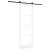 Ușă glisantă  cu set de hardware "ORKDAL" Alb Lemn Solid și Sticlă, Ușă Interioară  cu Sticlă "ORKDAL" Alb 83x232x4 cm GartenMobel Dekor