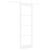 Ușa Glisantă  cu Set de Hardware "ORKDAL" Alb Lemn Solid & Sticlă, Ușa Interioară  cu Sticlă "ORKDAL" Alb 78x232 cm GartenMobel Dekor