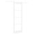 Ușa Glisantă  cu Set de Hardware "ORKDAL" Alb Lemn Solid & Sticlă, Ușa Interioară  cu Sticlă "ORKDAL" Alb 78x232 cm GartenMobel Dekor