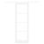Ușa Glisantă  cu Set de Hardware "ORKDAL" Alb Lemn Solid & Sticlă, Ușa Interioară  cu Sticlă "ORKDAL" Alb 78x232 cm GartenMobel Dekor