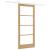 Ușă Glisantă  cu Set de Accesorii 'ORKDAL'Lemn Solid & Sticlă, Ușă Interioară  cu Sticlă 'ORKDAL'86x198.5x4 cm Lemn Solid de Pin GartenMobel Dekor