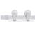 Ușă glisantă  cu set de accesorii 'ORKDAL'Alb Lemn Solid & Sticlă, Ușă interioară  cu sticlă 'ORKDAL'Alb 73.5x211x4 cm GartenMobel Dekor