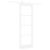 Ușă glisantă  cu set de accesorii 'ORKDAL'Alb Lemn Solid & Sticlă, Ușă interioară  cu sticlă 'ORKDAL'Alb 73.5x211x4 cm GartenMobel Dekor