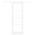 Ușă glisantă  cu set de accesorii 'ORKDAL'Alb Lemn Solid & Sticlă, Ușă interioară  cu sticlă 'ORKDAL'Alb 73.5x211x4 cm GartenMobel Dekor