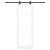 Set Ușă Glisantă  cu Hardware "ORKDAL" Alb Lemn Solid și Sticlă, Ușă Interioară  cu Sticlă "ORKDAL" Alb 83x232x4 cm GartenMobel Dekor