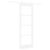 Ușă glisantă  cu set de hardware Alb 73.5x211 cm din lemn masiv de pin, Ușă interioară  cu sticlă 'ORKDAL'Alb 73.5x211x4 cm GartenMobel Dekor