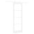 Ușă glisantă  cu set de hardware Alb 73.5x211 cm din lemn masiv de pin, Ușă interioară  cu sticlă 'ORKDAL'Alb 73.5x211x4 cm GartenMobel Dekor