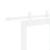 Ușă Glisantă  cu Set Hardware Alb 83x232 cm Lemn Solid Pin, Ușă Interioară  cu Sticlă 'ORKDAL'Alb 83x232x4 cm GartenMobel Dekor