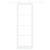 Ușă Glisantă  cu Set Hardware Alb 83x232 cm Lemn Solid Pin, Ușă Interioară  cu Sticlă 'ORKDAL'Alb 83x232x4 cm GartenMobel Dekor