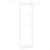 Ușă Glisantă  cu Set Hardware Alb 83x232 cm Lemn Solid Pin, Ușă Interioară  cu Sticlă 'ORKDAL'Alb 83x232x4 cm GartenMobel Dekor