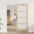 Ușă glisantă  cu set de hardware 86x198.5 cm Lemn masiv de pin, Ușă interioară cu sticlă 'ORKDAL'86x198.5x4 cm Lemn masiv de pin GartenMobel Dekor