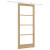 Ușă glisantă  cu set de hardware 86x198.5 cm Lemn masiv de pin, Ușă interioară cu sticlă 'ORKDAL'86x198.5x4 cm Lemn masiv de pin GartenMobel Dekor
