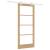 Ușă glisantă  cu set de hardware 86x198.5 cm Lemn masiv de pin, Ușă interioară cu sticlă 'ORKDAL'86x198.5x4 cm Lemn masiv de pin GartenMobel Dekor