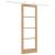 Ușă Glisantă  cu Set de Accesorii 73.5x198.5 cm Lemn Masiv Pin, Ușă Interioară  cu Sticlă 'ORKDAL'73.5x198.5x4 cm Lemn Masiv Pin GartenMobel Dekor