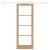 Ușă Glisantă  cu Set de Accesorii 73.5x198.5 cm Lemn Masiv Pin, Ușă Interioară  cu Sticlă 'ORKDAL'73.5x198.5x4 cm Lemn Masiv Pin GartenMobel Dekor