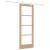 Ușă Glisantă  cu Set de Accesorii 73.5x198.5 cm Lemn Masiv Pin, Ușă Interioară  cu Sticlă 'ORKDAL'73.5x198.5x4 cm Lemn Masiv Pin GartenMobel Dekor