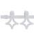 Ușă Glisantă  cu Set Hardware Alb 73.5x211 cm Lemn Masiv Pin, Ușă Interioară  cu Sticlă 'ORKDAL'Alb 73.5x211x4 cm GartenMobel Dekor