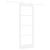 Set Ușă Glisantă  cu Hardware Alb 78x202 cm Lemn Masiv Pin, Ușă Interioară  cu Sticlă "ORKDAL" Alb 78x202x4 cm GartenMobel Dekor