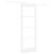 Set Ușă Glisantă  cu Hardware Alb 78x202 cm Lemn Masiv Pin, Ușă Interioară  cu Sticlă "ORKDAL" Alb 78x202x4 cm GartenMobel Dekor
