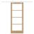 Set Ușă Glisantă cu Hardware 83x202 cm Lemn Masiv Pin, Ușă Interioară cu Sticlă 'ORKDAL'83x202x4 cm Lemn Masiv Pin GartenMobel Dekor