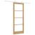 Set de uși glisante  cu hardware 83x211 cm din lemn masiv de pin, Ușă interioară  cu sticlă 'ORKDAL'83x211x4 cm din lemn masiv de pin GartenMobel Dekor