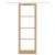 Set Ușă Glisantă cu Hardware 83x232 cm Lemn Masiv Pin, Ușă Interioară cu Sticlă 'ORKDAL'83x232x4 cm Lemn Masiv Pin GartenMobel Dekor
