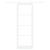 Ușă glisantă  cu set de hardware Alb 83x232 cm Lemn masiv de pin, Ușă interioară  cu sticlă 'ORKDAL'Alb 83x232x4 cm GartenMobel Dekor