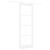 Ușă glisantă  cu set de hardware Alb 83x232 cm Lemn masiv de pin, Ușă interioară  cu sticlă 'ORKDAL'Alb 83x232x4 cm GartenMobel Dekor