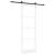 Ușă glisantă  cu set de fierărie alb 83x232 cm lemn masiv de pin, Ușă de interior  cu sticlă 'ORKDAL'alb 83x232x4 cm GartenMobel Dekor