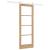 Ușă glisantă  cu set de ferronerie 73.5x198.5 cm Lemn masiv de pin, Ușă interioară  cu sticlă 'ORKDAL'73.5x198.5x4 cm Lemn masiv de pin GartenMobel Dekor