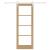 Ușă glisantă  cu set de ferronerie 73.5x198.5 cm Lemn masiv de pin, Ușă interioară  cu sticlă 'ORKDAL'73.5x198.5x4 cm Lemn masiv de pin GartenMobel Dekor