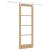 Ușă glisantă  cu set de ferronerie 73.5x198.5 cm Lemn masiv de pin, Ușă interioară  cu sticlă 'ORKDAL'73.5x198.5x4 cm Lemn masiv de pin GartenMobel Dekor