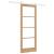 Set de uși glisante  cu set de accesorii 78x202 cm lemn solid din pin, Ușă interioară  cu sticlă 'ORKDAL'78x202x4 cm lemn solid din pin GartenMobel Dekor