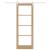 Set Ușă Glisantă  cu Accesorii 78x211 cm Lemn Masiv din Pin, Ușă Interioară  cu Sticlă 'ORKDAL'78x211x4 cm Lemn Masiv din Pin GartenMobel Dekor