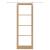Set de ușă glisantă  cu hardware 83x232 cm din lemn masiv din pin, Ușă interioară  cu sticlă "ORKDAL" 83x232x4 cm din lemn masiv din pin GartenMobel Dekor