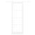 Set Ușă Glisantă  cu Hardware Alb 83x232 cm Lemn Masiv de Pin, Ușă Interioară  cu Sticlă 'ORKDAL'Albă 83x232x4 cm GartenMobel Dekor