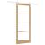 Set de uși glisante  cu accesorii 86x211 cm din lemn masiv de pin, Ușă interioară  cu sticlă 'ORKDAL'86x211x4 cm din lemn masiv de pin GartenMobel Dekor