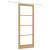 Set de uși glisante  cu accesorii 86x211 cm din lemn masiv de pin, Ușă interioară  cu sticlă 'ORKDAL'86x211x4 cm din lemn masiv de pin GartenMobel Dekor