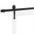 Set Ușă Glisantă  cu Accesorii Alb 83x232 cm Lemn Solid de Pin, Ușă Interioară  cu Sticlă 'ORKDAL'Alb 83x232x4 cm GartenMobel Dekor