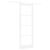 Ușă Glisantă  cu Set de Hardware Alb 83x232 cm Lemn Masiv Pin, Ușă Interioară  cu Sticlă 'ORKDAL'Alb 83x232x4 cm GartenMobel Dekor