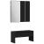 Set Mobilier pentru Hol  Lemn Ingineresc Negru Stejar, Set Mobilier pentru Hol  în Lemn Ingineresc Negru Stejar, Cutie pentru Plante  Negru Stejar 40x40x40 cm Lemn Ingineresc GartenMobel Dekor