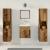 Set mobilier baie 4 piese - Lemn vechi din lemn ingineresc GartenMobel Dekor