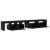 Dulapuri TV 3 pcs cu lumini LED din stejar negru,  Dulapuri TV cu lumini LED 2 pcs din stejar negru 60x35x40 cm lemn ingineresc GartenMobel Dekor