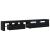 Dulapuri TV 3 pcs cu lumini LED din stejar negru,  Dulapuri TV cu lumini LED 2 pcs din stejar negru 60x35x40 cm lemn ingineresc GartenMobel Dekor